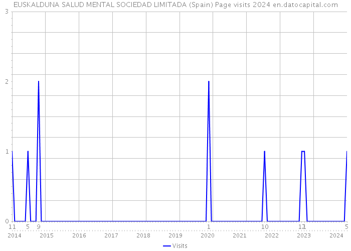 EUSKALDUNA SALUD MENTAL SOCIEDAD LIMITADA (Spain) Page visits 2024 