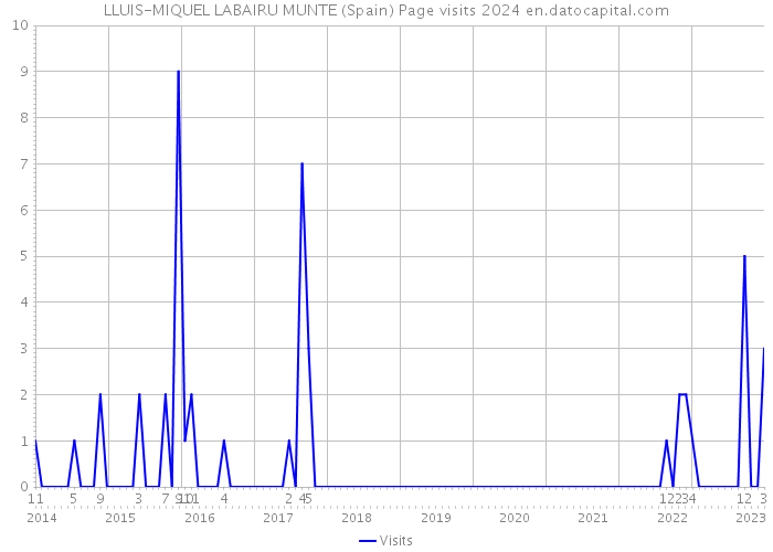 LLUIS-MIQUEL LABAIRU MUNTE (Spain) Page visits 2024 