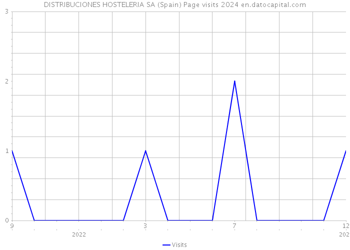 DISTRIBUCIONES HOSTELERIA SA (Spain) Page visits 2024 