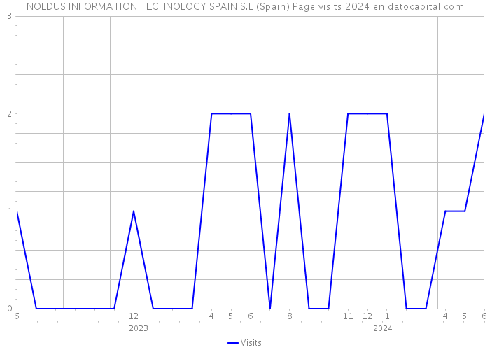 NOLDUS INFORMATION TECHNOLOGY SPAIN S.L (Spain) Page visits 2024 