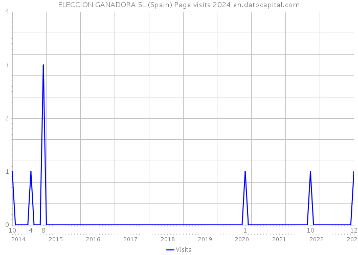 ELECCION GANADORA SL (Spain) Page visits 2024 