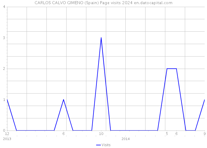 CARLOS CALVO GIMENO (Spain) Page visits 2024 