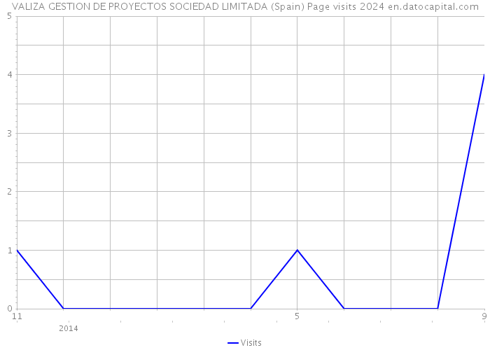 VALIZA GESTION DE PROYECTOS SOCIEDAD LIMITADA (Spain) Page visits 2024 