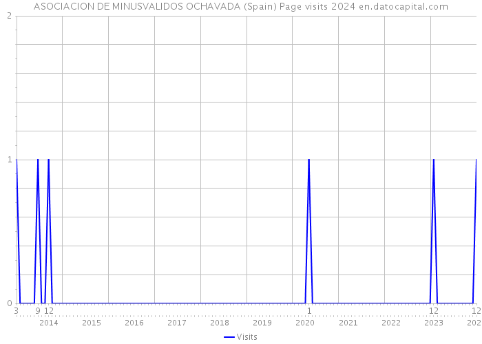 ASOCIACION DE MINUSVALIDOS OCHAVADA (Spain) Page visits 2024 
