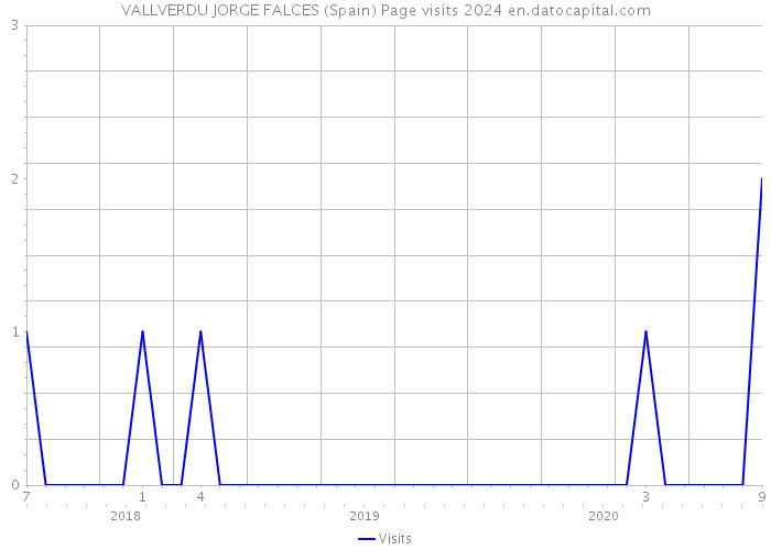 VALLVERDU JORGE FALCES (Spain) Page visits 2024 