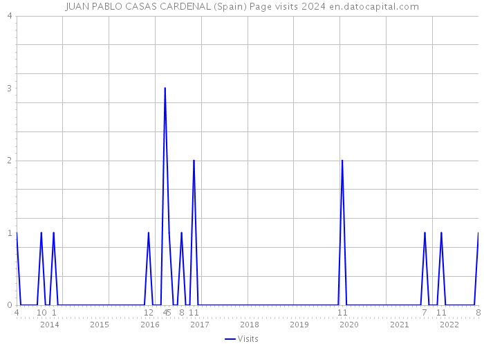 JUAN PABLO CASAS CARDENAL (Spain) Page visits 2024 