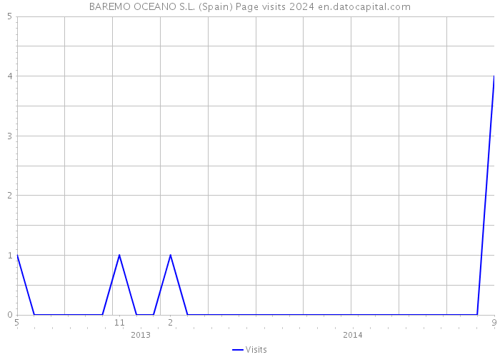 BAREMO OCEANO S.L. (Spain) Page visits 2024 