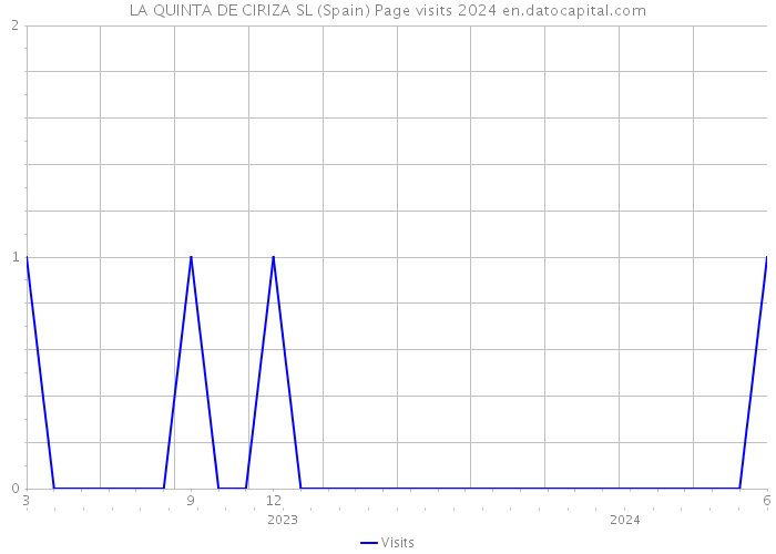 LA QUINTA DE CIRIZA SL (Spain) Page visits 2024 