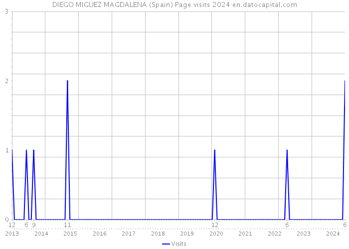 DIEGO MIGUEZ MAGDALENA (Spain) Page visits 2024 