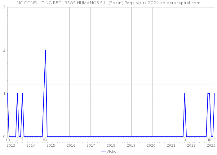 NC CONSULTING RECURSOS HUMANOS S.L. (Spain) Page visits 2024 