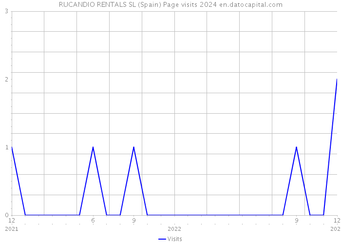 RUCANDIO RENTALS SL (Spain) Page visits 2024 