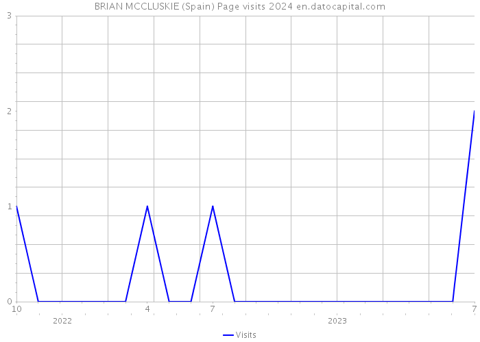 BRIAN MCCLUSKIE (Spain) Page visits 2024 