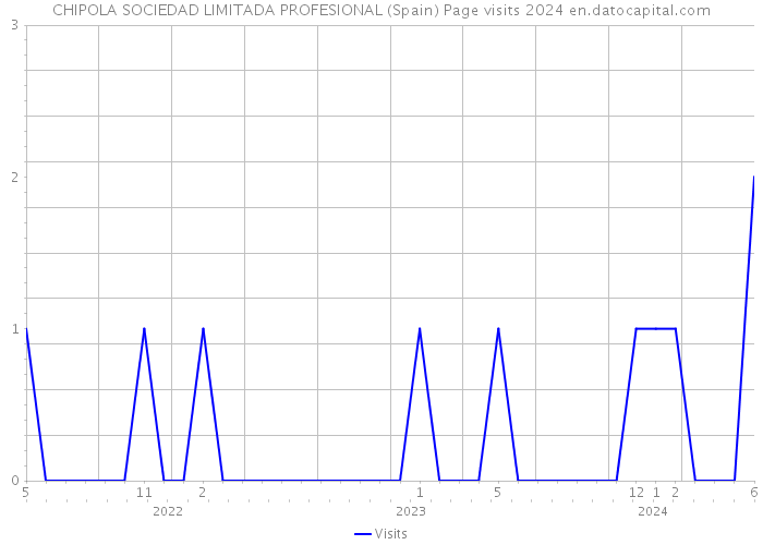 CHIPOLA SOCIEDAD LIMITADA PROFESIONAL (Spain) Page visits 2024 