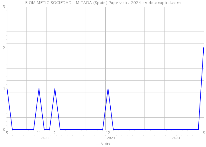 BIOMIMETIC SOCIEDAD LIMITADA (Spain) Page visits 2024 