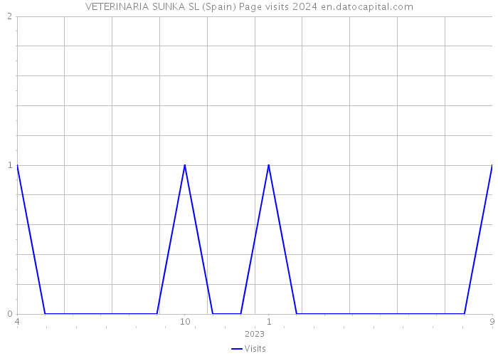 VETERINARIA SUNKA SL (Spain) Page visits 2024 