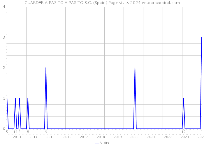 GUARDERIA PASITO A PASITO S.C. (Spain) Page visits 2024 