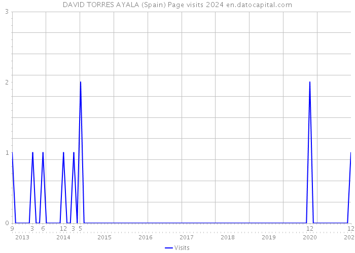 DAVID TORRES AYALA (Spain) Page visits 2024 