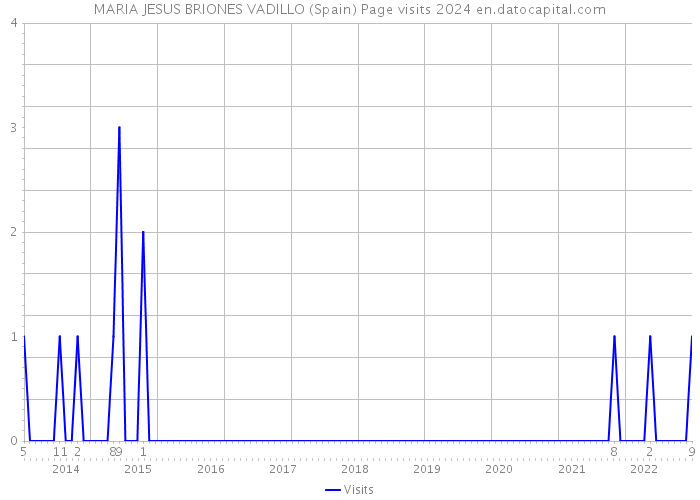 MARIA JESUS BRIONES VADILLO (Spain) Page visits 2024 