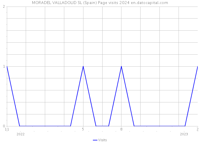 MORADEL VALLADOLID SL (Spain) Page visits 2024 