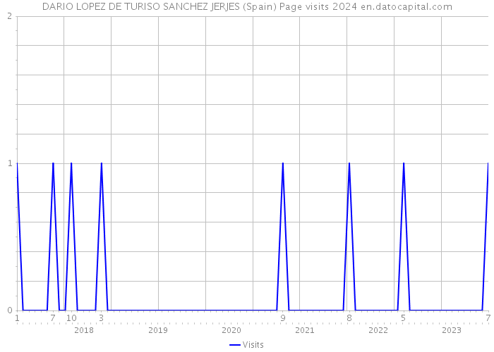 DARIO LOPEZ DE TURISO SANCHEZ JERJES (Spain) Page visits 2024 