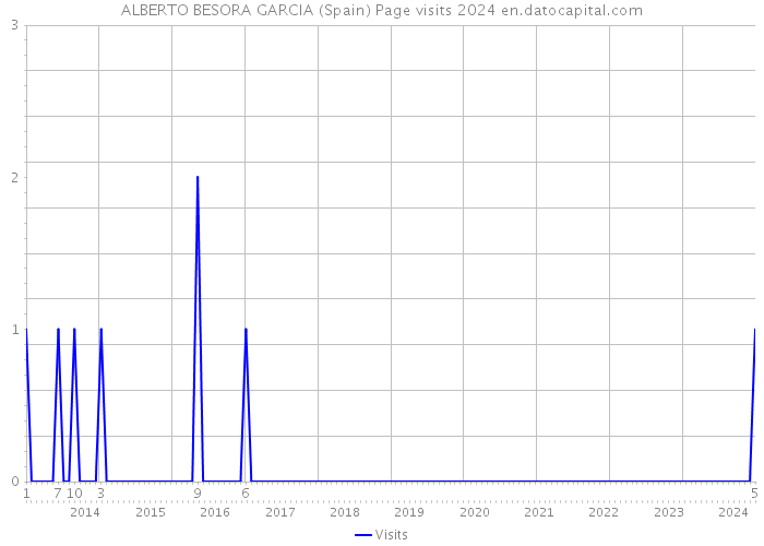 ALBERTO BESORA GARCIA (Spain) Page visits 2024 