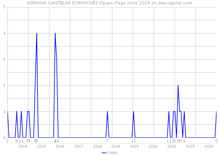 ADRIANA CANTELAR DOMINGUEZ (Spain) Page visits 2024 