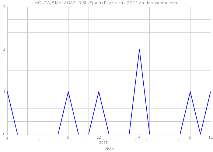 MONTAJE MALAGASUR SL (Spain) Page visits 2024 