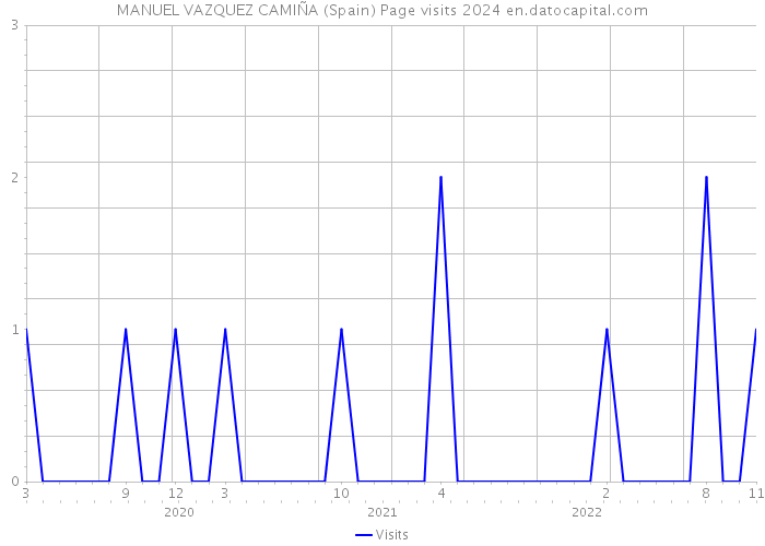 MANUEL VAZQUEZ CAMIÑA (Spain) Page visits 2024 