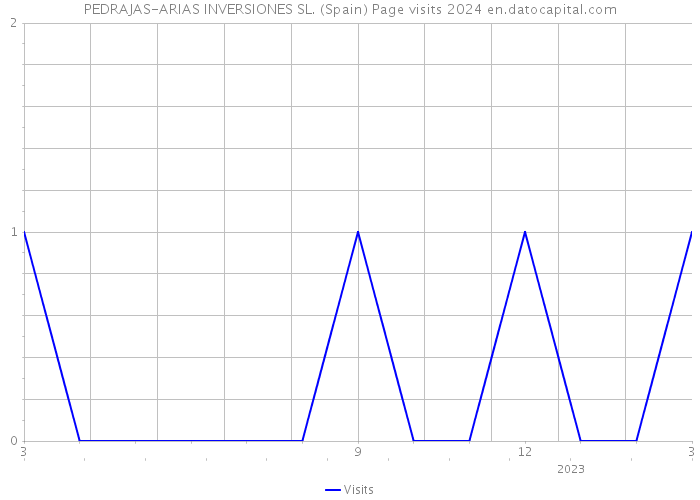 PEDRAJAS-ARIAS INVERSIONES SL. (Spain) Page visits 2024 