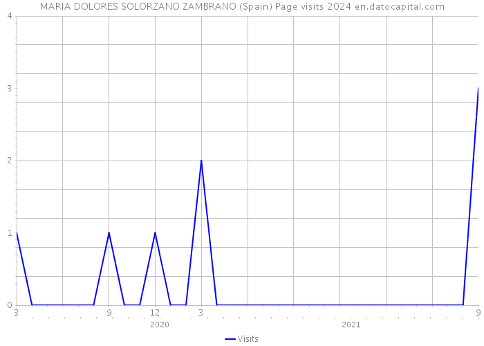 MARIA DOLORES SOLORZANO ZAMBRANO (Spain) Page visits 2024 