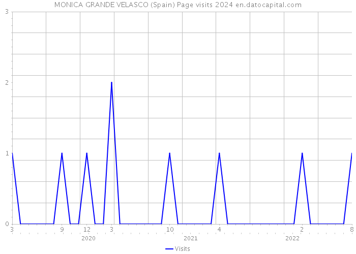 MONICA GRANDE VELASCO (Spain) Page visits 2024 