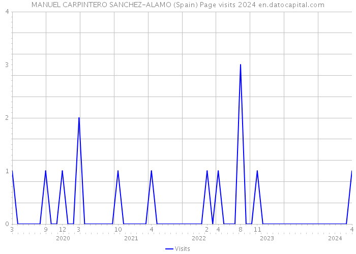 MANUEL CARPINTERO SANCHEZ-ALAMO (Spain) Page visits 2024 