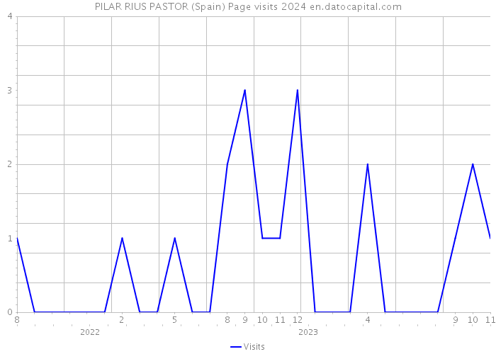 PILAR RIUS PASTOR (Spain) Page visits 2024 