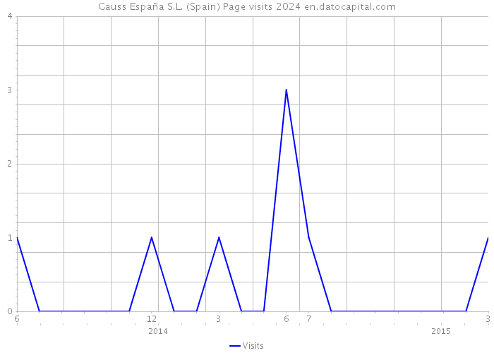 Gauss España S.L. (Spain) Page visits 2024 