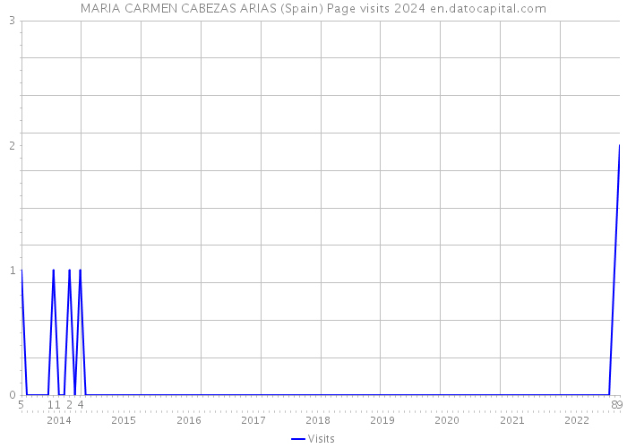 MARIA CARMEN CABEZAS ARIAS (Spain) Page visits 2024 