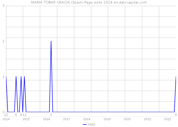 MARIA TOBAR GRACIA (Spain) Page visits 2024 