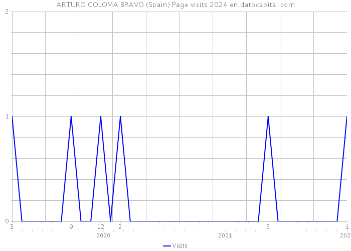 ARTURO COLOMA BRAVO (Spain) Page visits 2024 