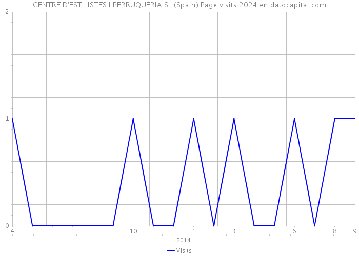 CENTRE D'ESTILISTES I PERRUQUERIA SL (Spain) Page visits 2024 