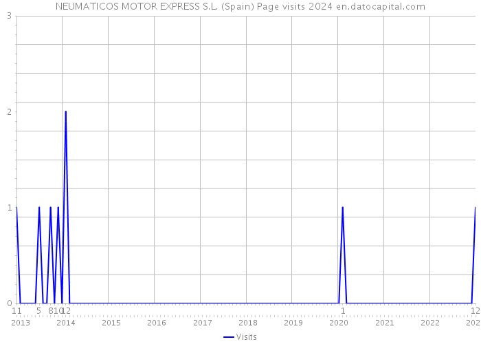NEUMATICOS MOTOR EXPRESS S.L. (Spain) Page visits 2024 