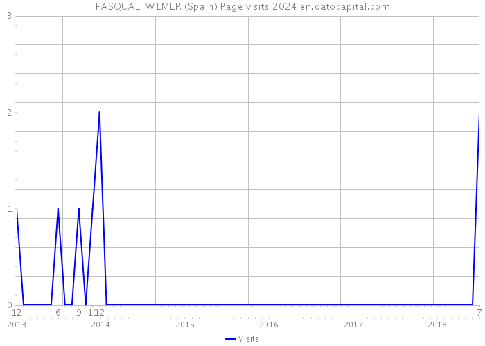 PASQUALI WILMER (Spain) Page visits 2024 