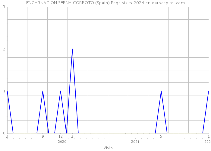 ENCARNACION SERNA CORROTO (Spain) Page visits 2024 