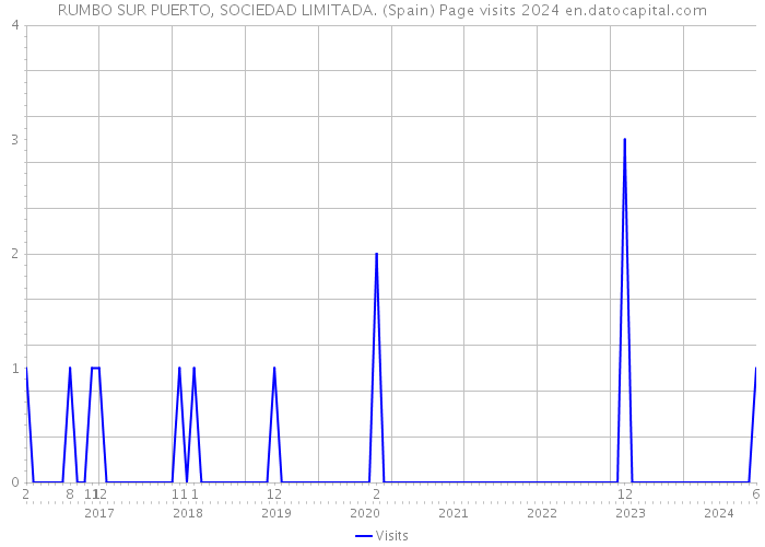 RUMBO SUR PUERTO, SOCIEDAD LIMITADA. (Spain) Page visits 2024 