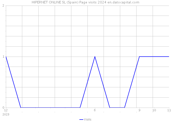 HIPERNET ONLINE SL (Spain) Page visits 2024 