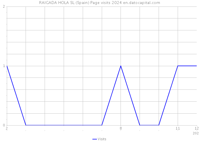 RAIGADA HOLA SL (Spain) Page visits 2024 