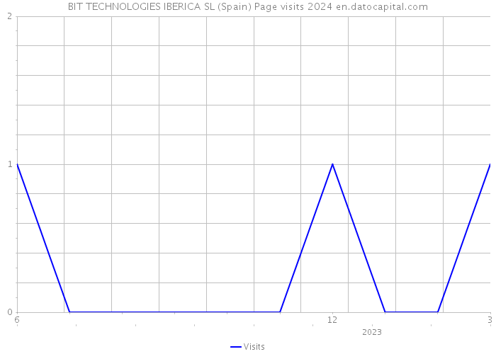 BIT TECHNOLOGIES IBERICA SL (Spain) Page visits 2024 