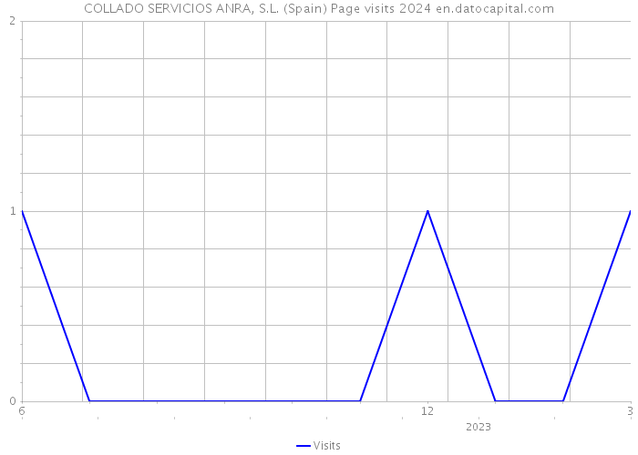 COLLADO SERVICIOS ANRA, S.L. (Spain) Page visits 2024 