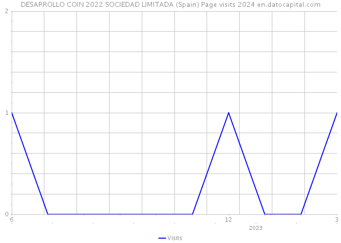 DESARROLLO COIN 2022 SOCIEDAD LIMITADA (Spain) Page visits 2024 