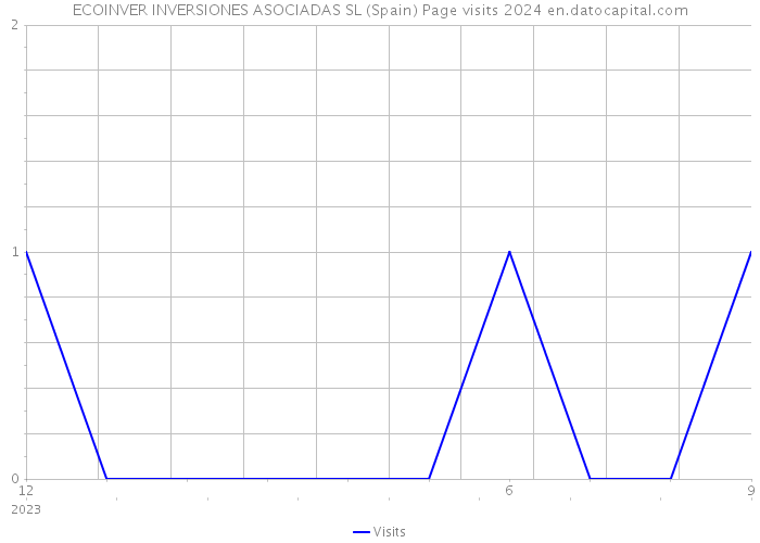 ECOINVER INVERSIONES ASOCIADAS SL (Spain) Page visits 2024 