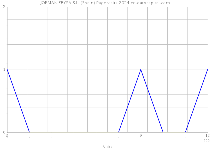 JORMAN FEYSA S.L. (Spain) Page visits 2024 