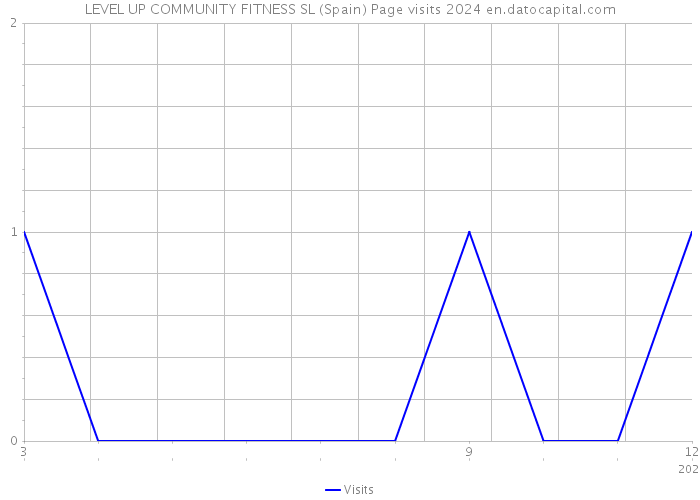 LEVEL UP COMMUNITY FITNESS SL (Spain) Page visits 2024 